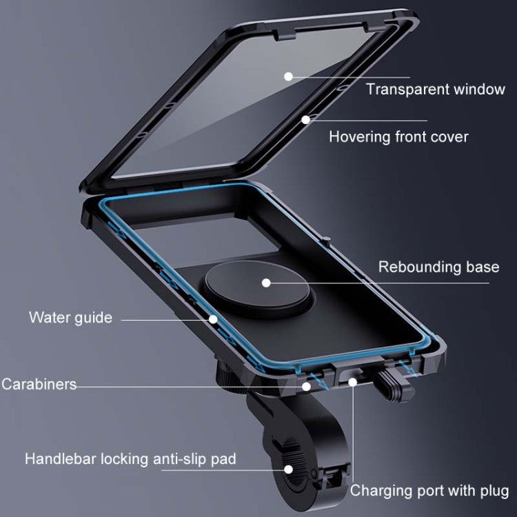 Supporto impermeabile girevole per cellulare bici 5,5-6,9"