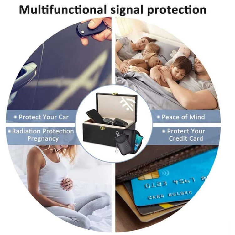 Scatola protettiva RFID 3 in 1 con portachiavi antimagnetico