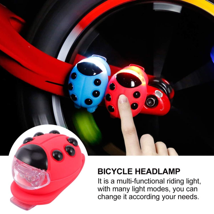 Faro LED in silicone per bicicletta a coccinella