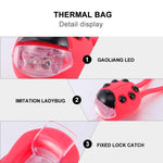 Faro LED in silicone per bicicletta a coccinella