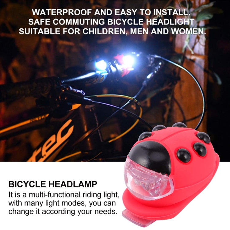 Faro LED in silicone per bicicletta a coccinella