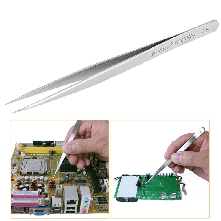 Pinzetta antimagnetica in acciaio inox 140 mm