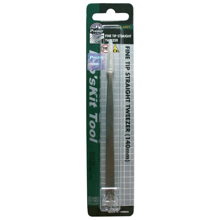 Pinzetta antimagnetica in acciaio inox 140 mm