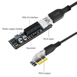 Cavo estensione PCI-E X1 3.0 con alimentazione 0,3-1,5m