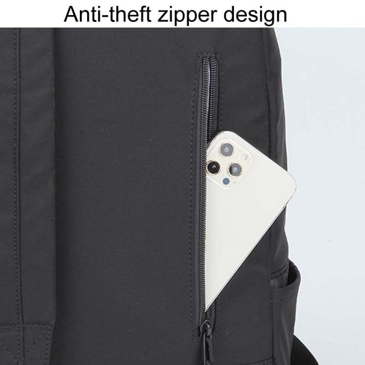 Zaino grande capacità per laptop con cerniera antifurto