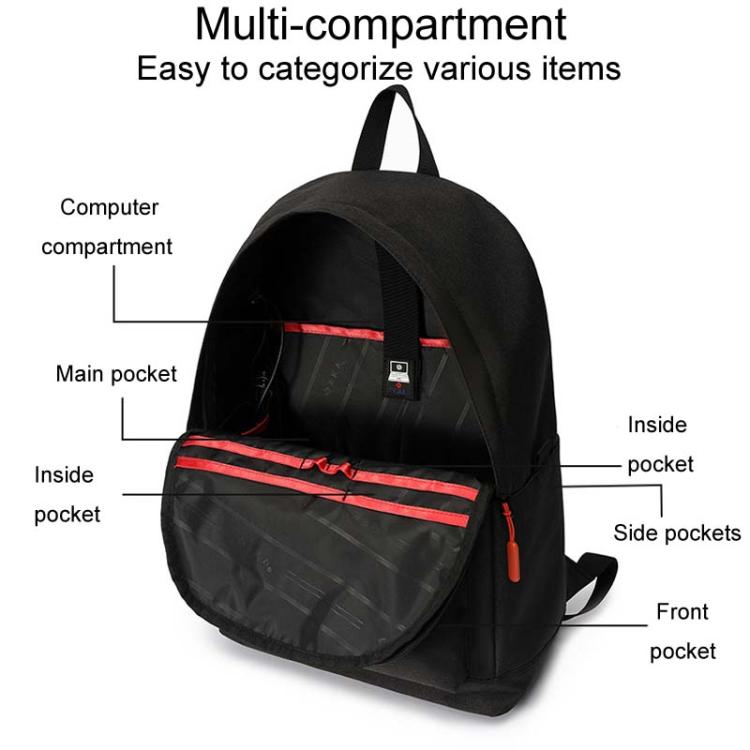 Zaino per laptop grande capacità con doppia tracolla