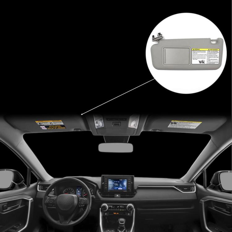 Visiera parasole sinistra per Toyota RAV4 2006-2013 grigio TBD0605624801A A2892