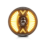 Faro rotondo 7 pollici Angel Eye a ventaglio IP68