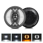 Faro rotondo 7 pollici Angel Eye a ventaglio IP68