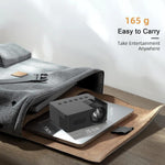 YT100 Supporta 1080P Mini proiettore portatile WiFi Mirroring wireless per smartphone iOS Android
