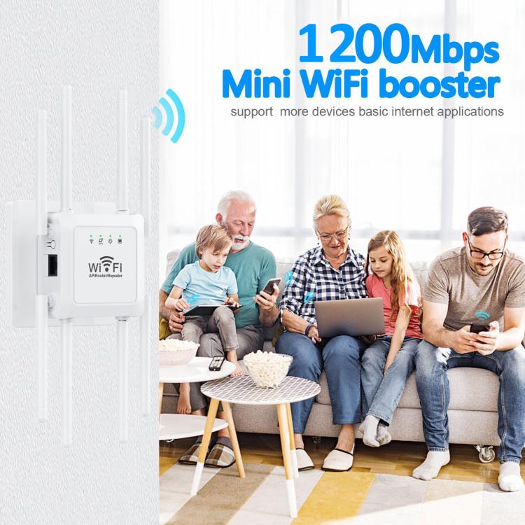Ripetitore WiFi Dual Band 1200Mbps con 8 Antenne