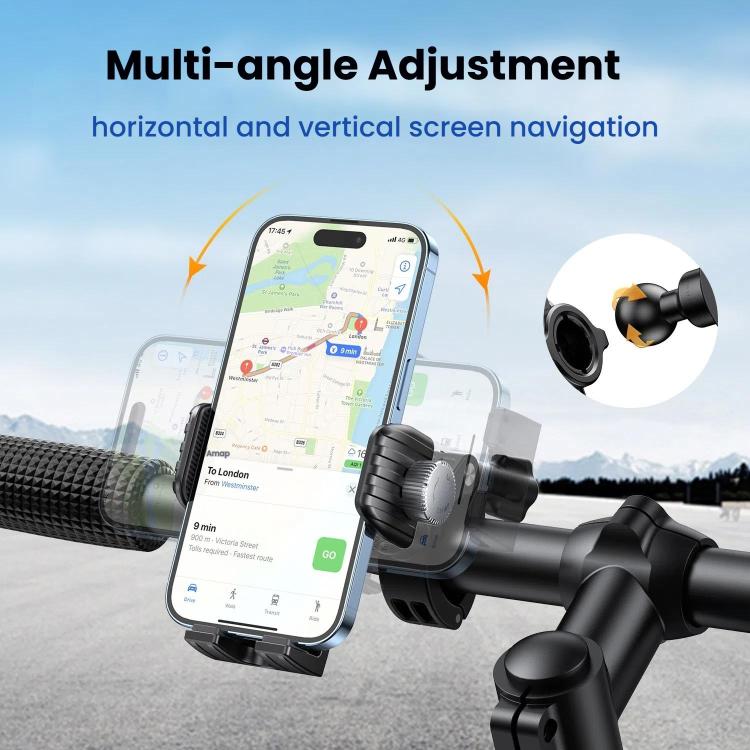 Supporto cellulare con assorbimento urti per bici e moto