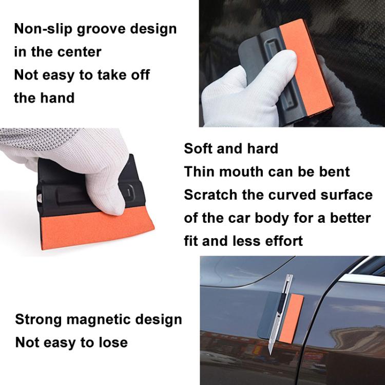 Raschietto magnetico per pellicole auto in ABS e PP