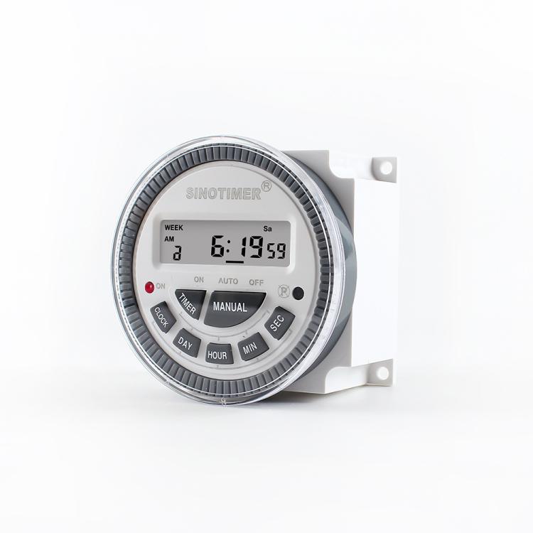 Timer digitale da 10 A per 7 giorni, interruttore di controllo dei secondi, SINOTIMER TM-619sH-4 12VDC