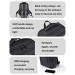 Zaino impermeabile per laptop 15,6" con porta USB