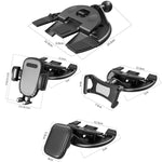 Supporto auto per telefono con blocco automatico e clip