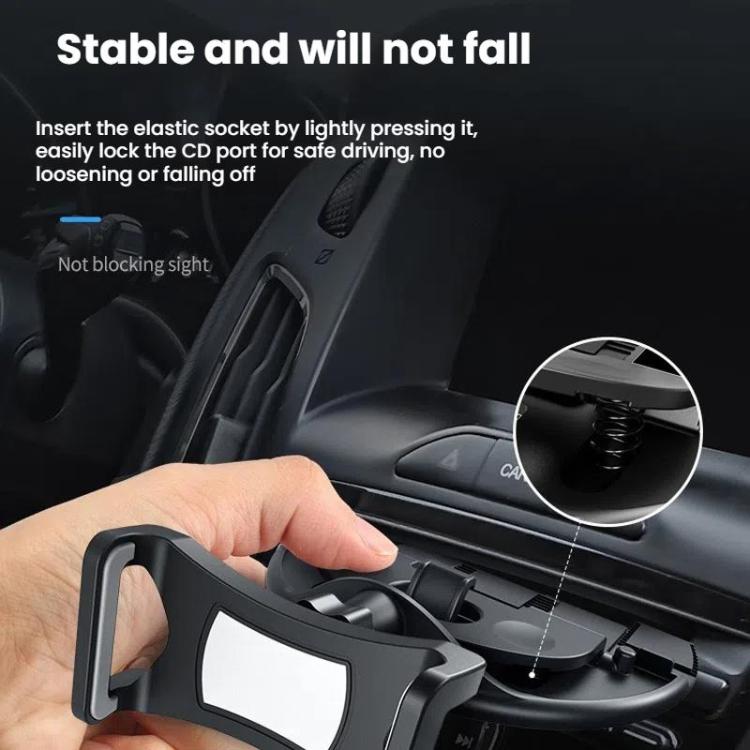 Supporto auto per telefono con blocco automatico e clip