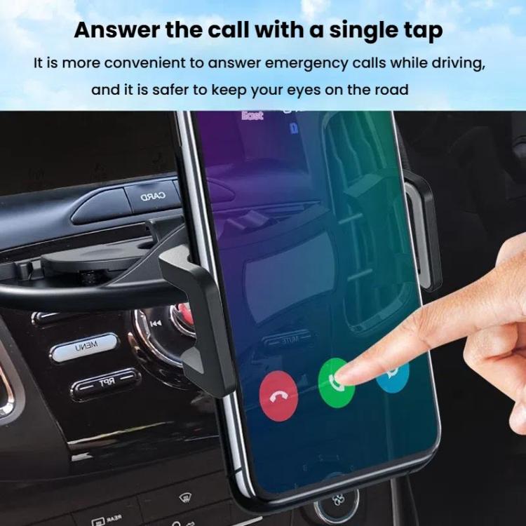 Supporto auto per telefono con blocco automatico e clip