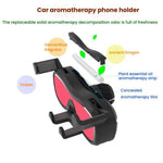 Supporto auto cellulare con aromaterapia e presa d'aria