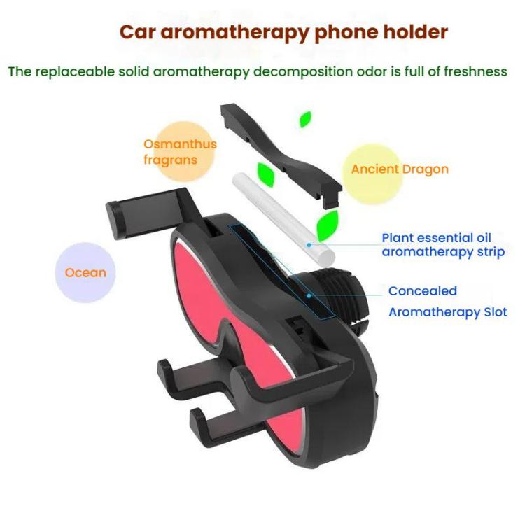 Supporto auto cellulare con aromaterapia e presa d'aria