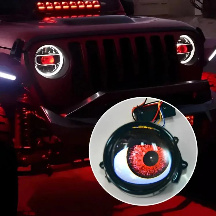 Luce LED occhi demoniaci 3 pollici per auto e moto