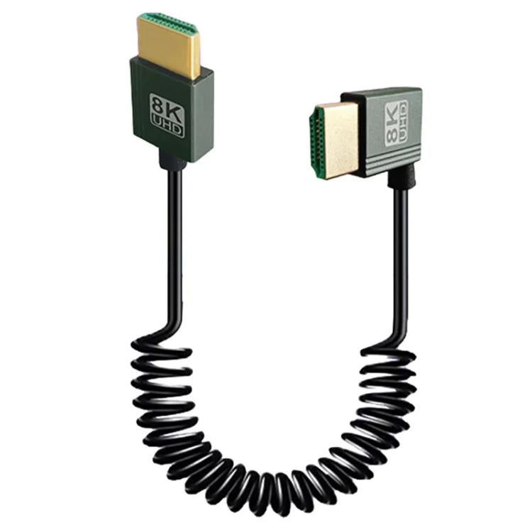 Cavo HDMI 2.1 a molla 8K 60Hz lunghezza 0,5 m Micro HDMI