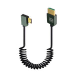 Cavo HDMI 2.1 a molla 8K 60Hz lunghezza 0,5 m Micro HDMI
