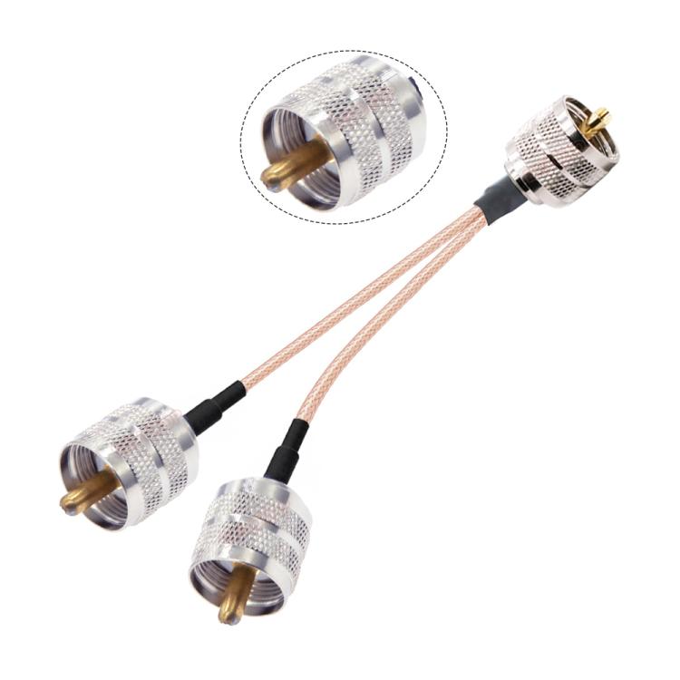 Cavo adattatore UHF maschio a doppio UHF maschio 15-30 cm