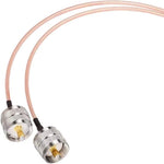 Cavo adattatore UHF maschio a doppio UHF maschio 15-30 cm
