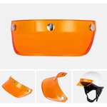 Visiera parasole retrò per casco moto a 3 bottoni