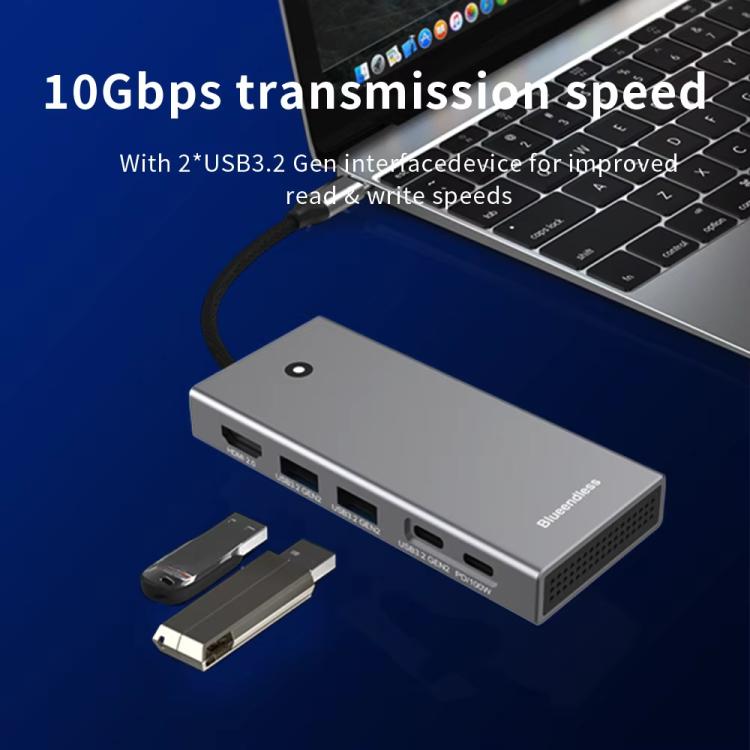 Blueendless HUB M.2 NVMe/SATA con USB 10G e Type-C