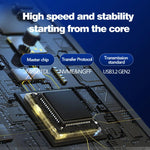 Blueendless HUB M.2 NVMe/SATA con USB 10G e Type-C