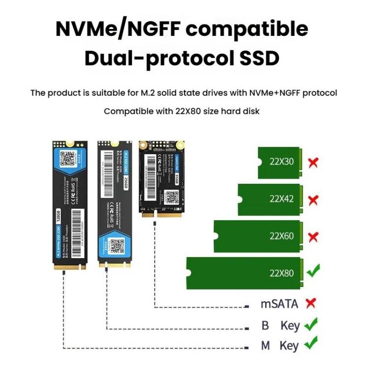 Dissipatore calore in rame per SSD M.2 2280 NVMe