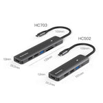Hub USB-C 7-in-1 HDMI PD USB3.0 USB2.0 SD TF