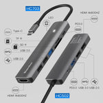 Hub USB-C 7-in-1 HDMI PD USB3.0 USB2.0 SD TF