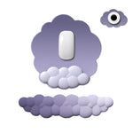 Set 3 pezzi tappetino mouse e tastiera memory foam