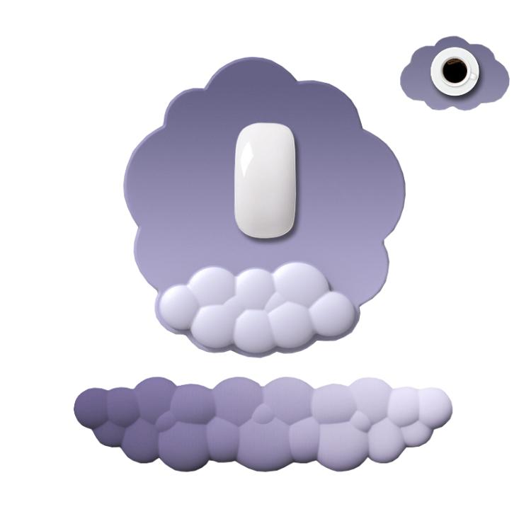 Set 3 pezzi tappetino mouse e tastiera memory foam
