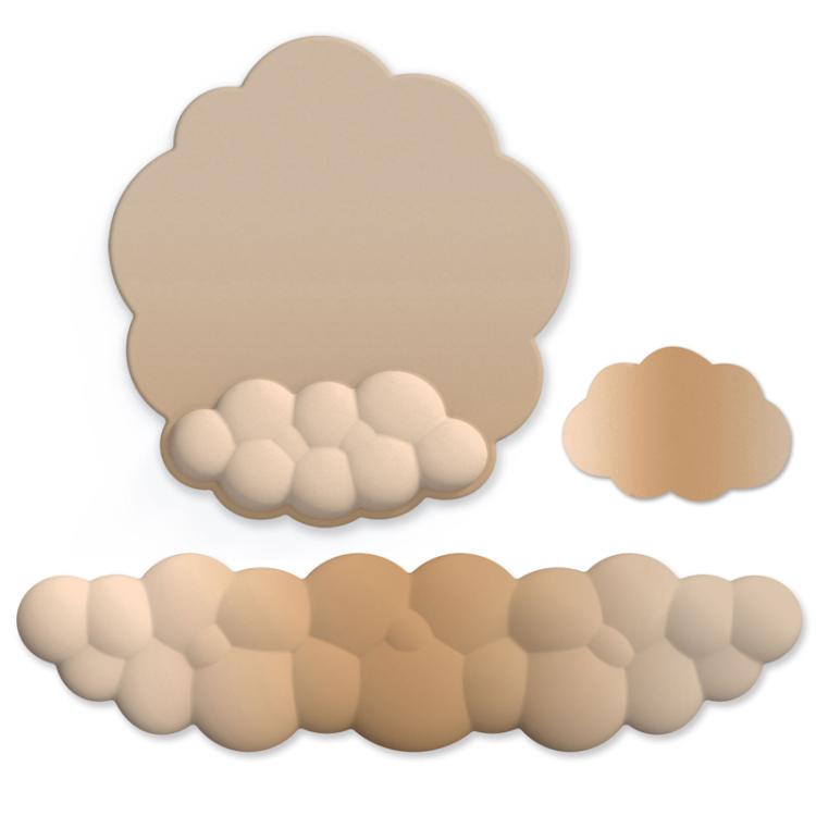 Set 3 pezzi tappetino mouse e tastiera memory foam