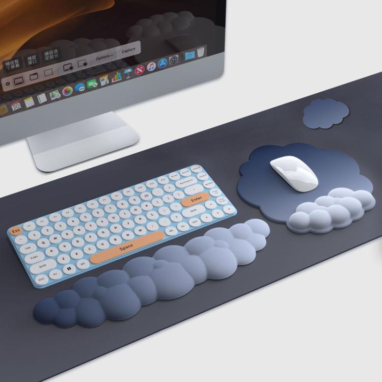 Set 3 pezzi tappetino mouse e tastiera memory foam