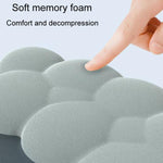 Set 3 pezzi tappetino mouse e tastiera memory foam