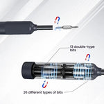 Kit cacciavite di precisione 27 in 1 con punte doppie in acciaio CRV - immagine 6