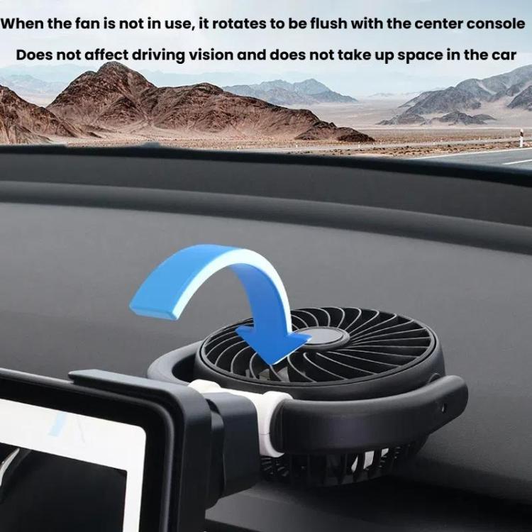 Ventilatore angolare pieghevole a tre vie per auto