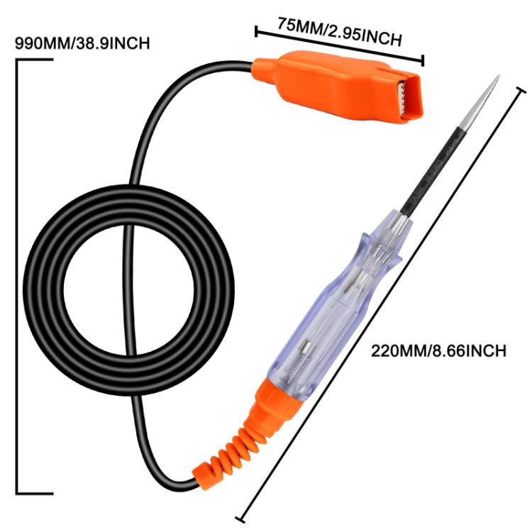 Penna tester elettricità auto 6-24V con sonda metallo