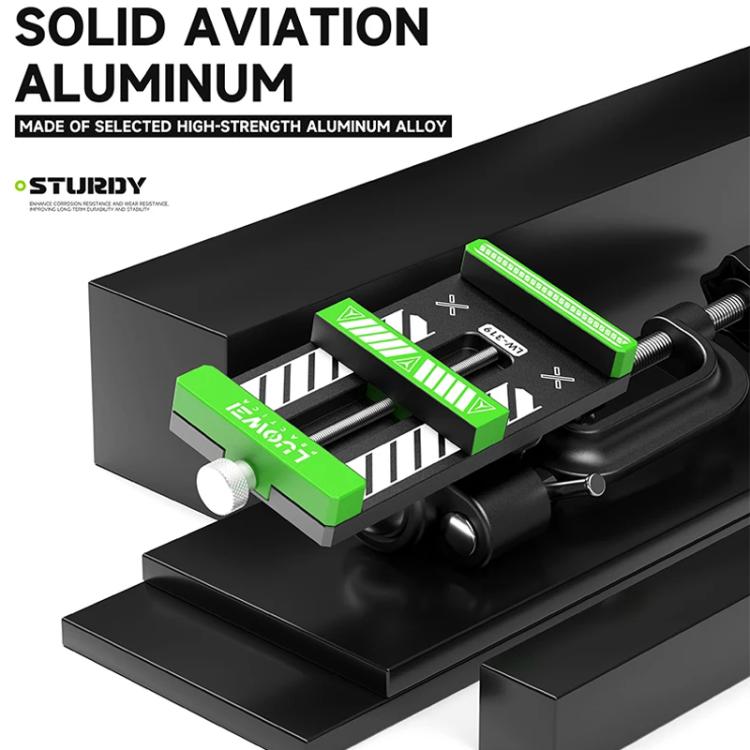 Pinza da tavolo LW-319 per riparazione smartphone, rotante 3D - immagine 8