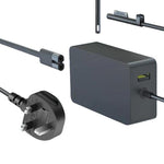 Caricabatterie 65W per Microsoft Surface con porta USB-A