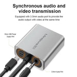 Convertitore VGA a HDMI con audio e alimentazione