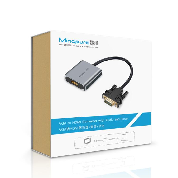 Convertitore VGA a HDMI con audio e alimentazione