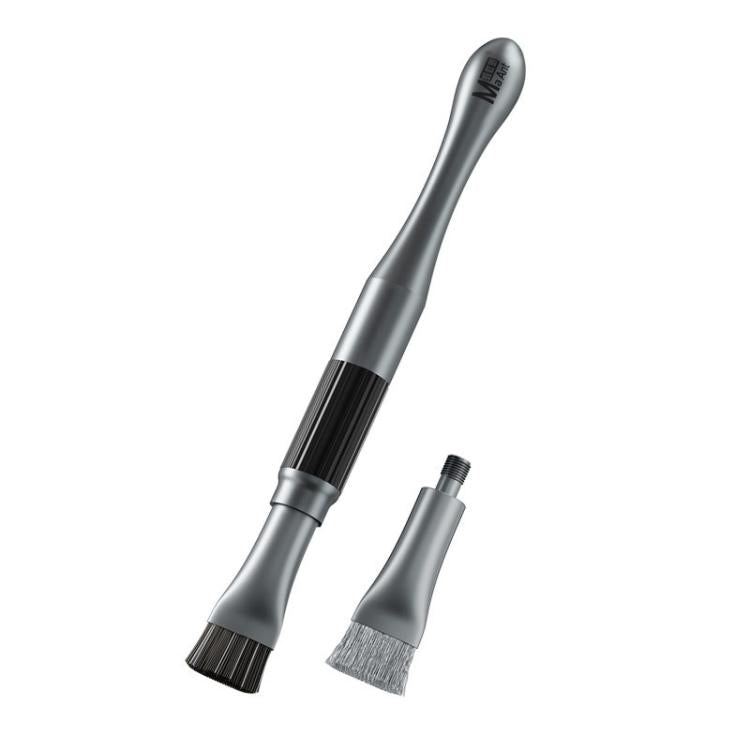 Spazzola corta cilindrica irrigidita per la riparazione di telefoni cellulari e la pulizia di schede madri., 2 In 1 Brush