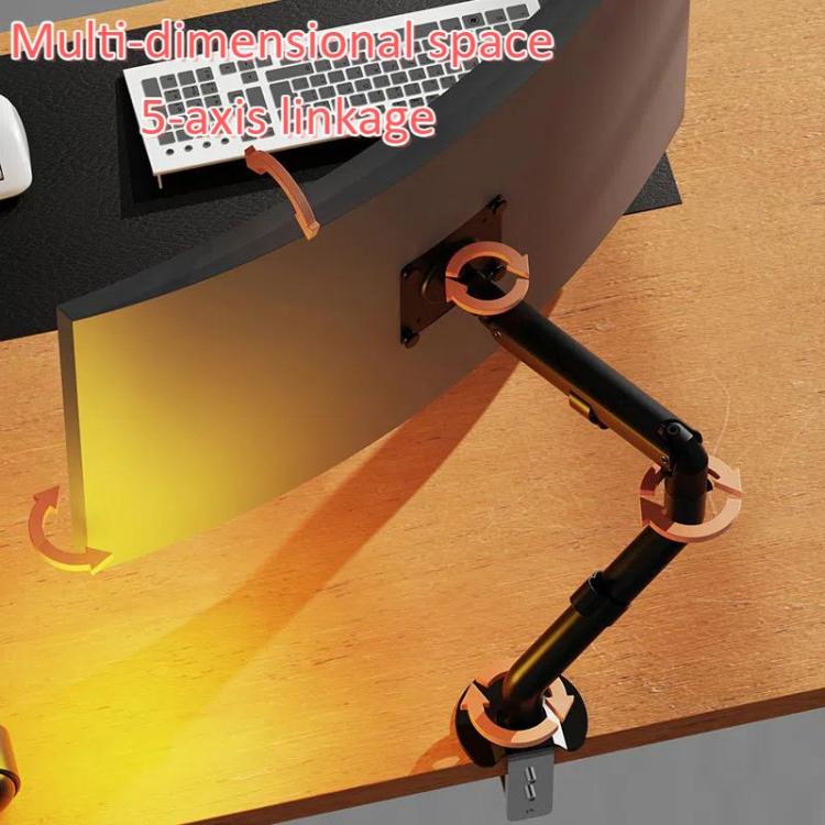 Supporto monitor 15-32" regolabile a molla a gas
