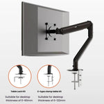 Supporto monitor 15-32" regolabile a molla a gas